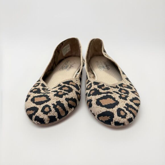 Skechers Womens 8.5 Cleo Claw-Some Ballet Flats Leopard Fabric Pointed Shoes - Picture 2 of 9